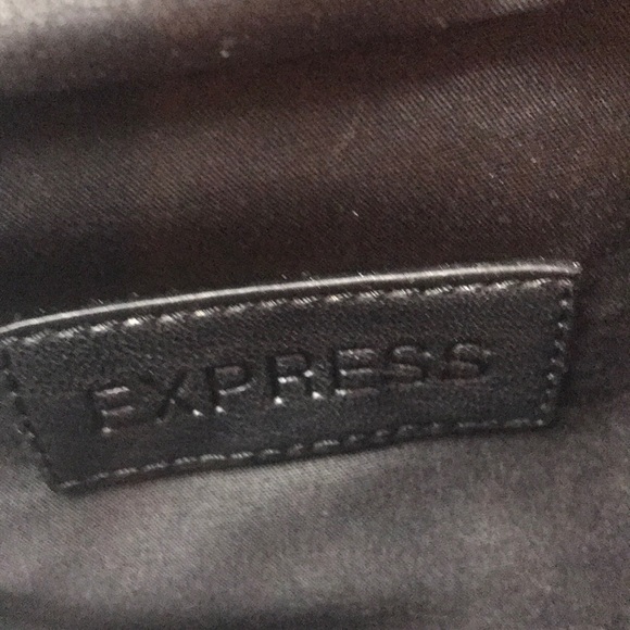 EXPRESS CLUTCH BAG WRISTLET BLACK/SILVER/WHITE NEW - Picture 5 of 11